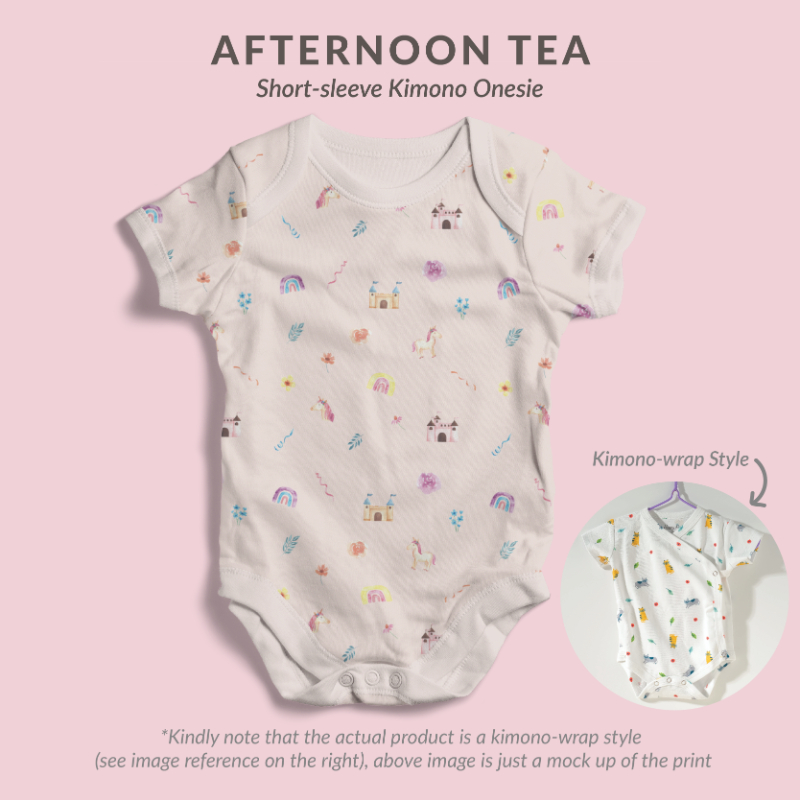 Happyrei Kimono Onesies Short Sleeve - Unicorn